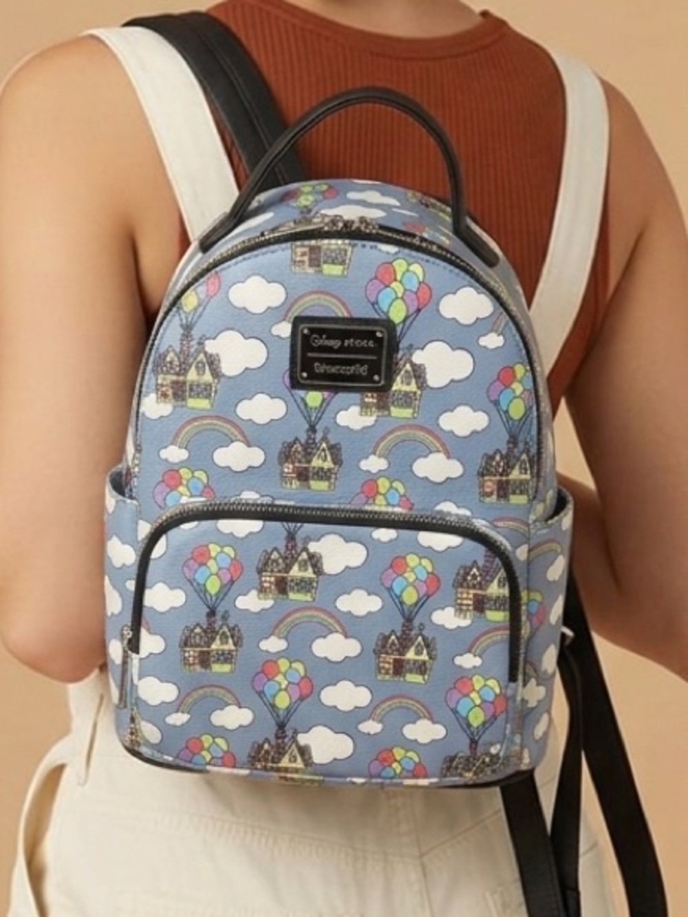 Loungefly x Disney Pixar Up Balloon House Mini Backpack - Blue
